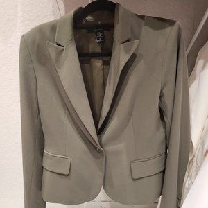 Olive one button Blazer and slacks